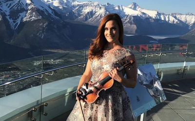 Live in Banff! The highest altitude my violin has ever been….